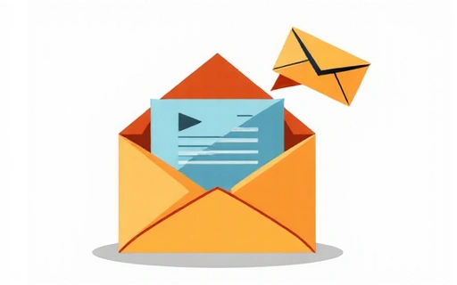 Email küldést szimbolizáló kép